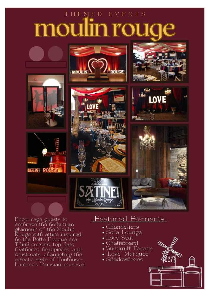 Moulin Rouge theme event